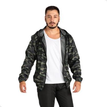 Imagem de Blusa Corta Vento Masculino TechMalhas Camuflada para motoqueiros, Cam
