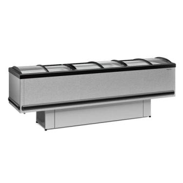 Imagem de Expositor Ilha Gelopar Para Congelados Plus 819 Litros Inox 127V GESV-