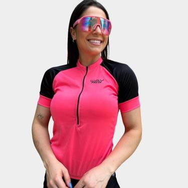 Imagem de Conjunto de Ciclismo Feminino Gel Profissional Mtb Speed Bike Pedal - Rosa - M-Feminino