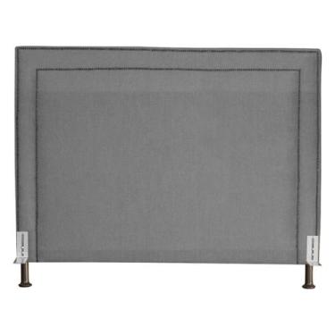 Imagem de Cabeceira de Cama Box Estofada 195 cm King Viviane Suede - Fina Mobíli