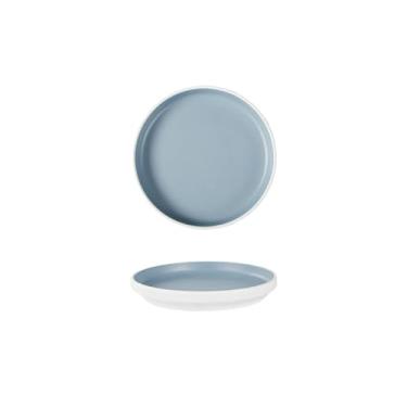 Imagem de Utensílios de mesa grossos e duráveis, pratos de vegetais, talheres de porcelana, tigelas de arroz - 78013-7,5 - azul e branco
