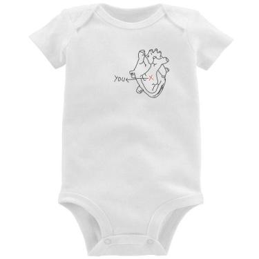 Imagem de Body Bebê Your position in my heart - Foca na Moda, Branco, P