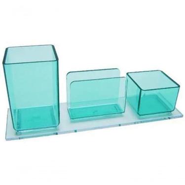 Imagem de Porta Lapis Clips E Lembrete Acrimet 940 Verde Clear