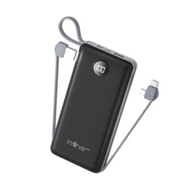Imagem de Power Bank, Carregador Portátil de 20000mAh com Carga Rápida, Múltiplas Portas, Design Leve e Proteção Inteligente para Dispositivos iOS e Android/USB/Type-C/Preto/(KV-P204-‎Preto)