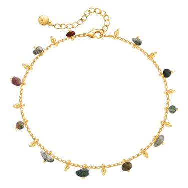 Imagem de Yumikoo Tornozeleira feminina banhada a ouro 18 k, middle, Ouro amarelo, Sem Pedra Preciosa