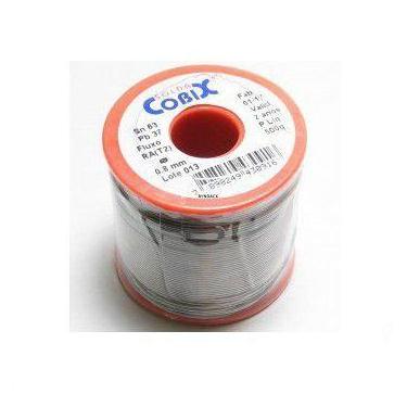 Imagem de Fio de Solda Cheio 63X37 Fluxo Ra(T2) 0.8MM - COBIX