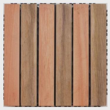 Imagem de Deck em Placa de Madeira Base Plástica 30x30cm Madersilva