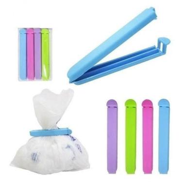 Imagem de Kit C/10 Prendedor Fecha Veda Embalagens Sacos Lacre