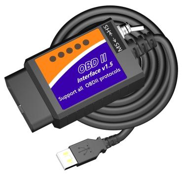 Imagem de Adaptador USB OBD2 ELM327 Ferramenta de digitalização diagnóstica para carro