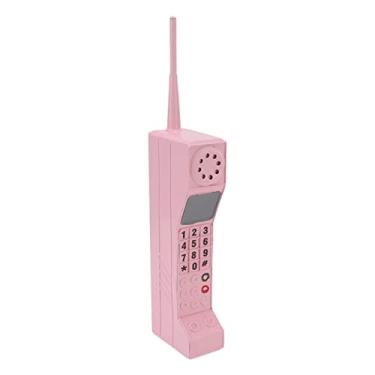 Imagem de Suporte de Telefone Antigo, Suporte de Telefone Portátil de Ferro, Suporte de Telefone retrô, Ornamento de Telefone Celular retrô para Decoração de Escritório Doméstico (Rosa)