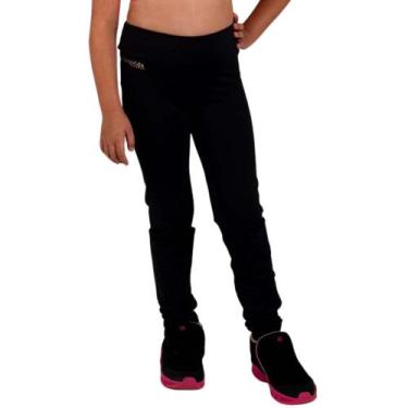 Imagem de Legging Suplex Poliamida Juvenil - Viva Vida Fitness, Preto