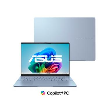 Imagem de Notebook Asus VivoBook S 14, Core Ultra7 258V, 32GB, 1TB GB SSD, Tela de 14" OLED, Mist Blue - S5406SA-PP097W