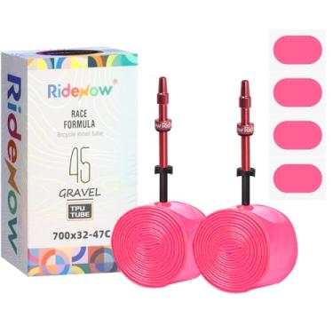 Imagem de HSayoli Câmara De Ar Para Bicicleta Ridenow 2 Peças Ultraleve Tpu 700C/28'' Gravel E Pneu Mtb 29'' 700X 32-47C Com Válvulas Francesas Metal 65 Mm