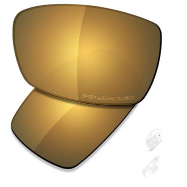 Imagem de SAUCER Lentes de reposição premium e protetores de nariz para óculos de sol Oakley Spike High Defense - Bronze dourado