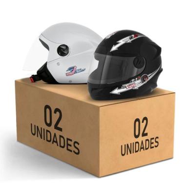 Imagem de Kit 2 Capacete New Liberty 3 Elite + Liberty 4 Kids Feminino Masculino