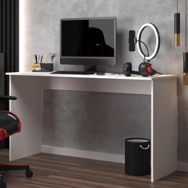 Imagem de Mesa Escritório Escrivaninha Notebook Compact S - Branca - Direto Sim,