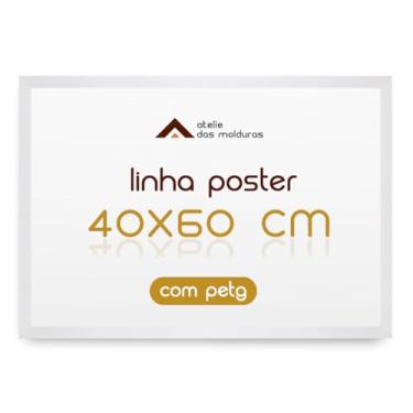 Imagem de Moldura Quadro A2 40x60 Diploma Foto Imagem com Proteção Petg (Branco)