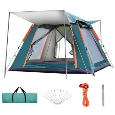 Imagem de Barraca de Camping, Barraca de Praia, Totalmente Automático Fácil de Monta, de Proteção Solar de Proteção Chuva e Vento Pode Acomodar Pequena Família 2-3 Pessoas (Verde)