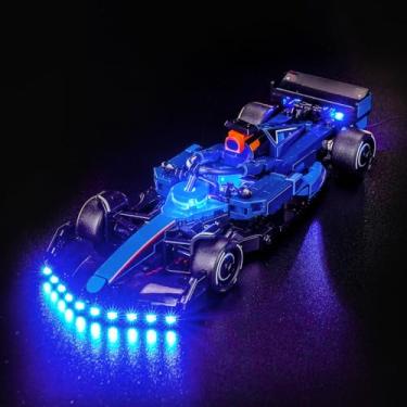 Imagem de LocoLee Kit de luz compatível com Lego 77249 Williams Racing FW46 F1 carro de corrida – sem modelo apenas luz, acessórios de iluminação LED compatíveis com Lego Williams Racing FW46 77249