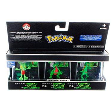 Imagem de 3 Bonecos Pokémon Trainer's 1 Choice! Treecko, Grovyle e Sceptole Tomy SUIKA