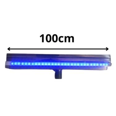 Imagem de Cascata De Inox Para Piscina 1 Metro De Embutir Parede Com Led Rgb - L