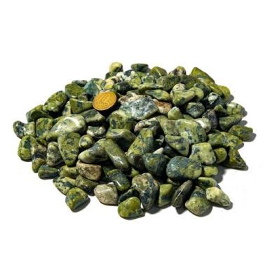 Imagem de 1kg Serpentinita Rolado Pedra Natural P 10 a 20mm Tipo B - CristaisdeC