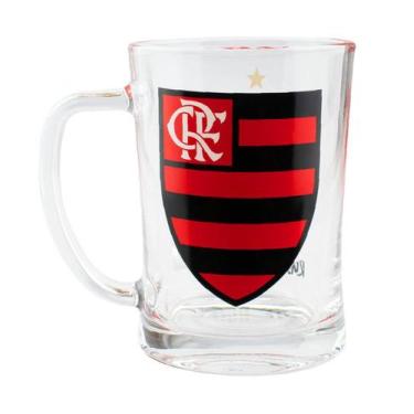 Imagem de Caneca De Vidro Gigante 650ml time Flamengo - Mileno
