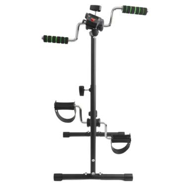 Imagem de Exercício de Ciclismo Com Exibição, Exercício de Pedal Não Deslizante Ajustável, Equipamento de Treino de Fisioterapia Resistente para Treino Corporal Total, para Casa, Interno,