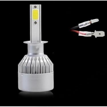 Imagem de Par de Lâmpadas C6 Super Led 6000K H1 H3 H4 H7 H11 H13 H16 H27 HB3 HB4 12V a 24V (H1)