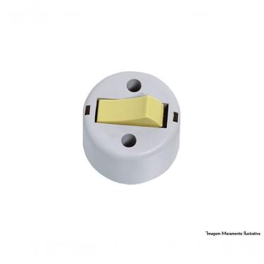 Imagem de Interruptor Tecla Simples Sobrepor Cz 8100 C/12Pcs