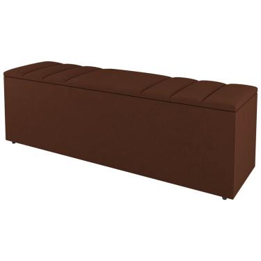 Imagem de Calçadeira Baú King Size Grace 190Cm Suede Terracota