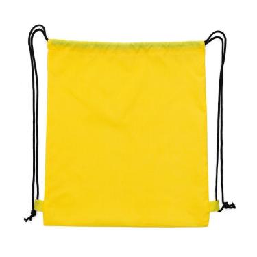 Imagem de Kit 5 Unidade Mochila Saco Em Nylon Academia Futebol Trilha Amarelo