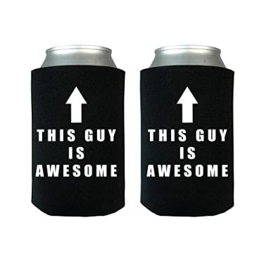 Imagem de Rogue River Tactical Engraçado, Esse Cara É Incrível, Lata De Cerveja Dobrável, Mangas Térmicas Para Bebidas, Pacote Com 2