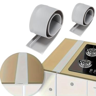 Imagem de kookkit Pacote Com 2 Tampas Flexíveis Para Fogão De Cozinha, Enchimentos Silicone Entre A Bancada E O Fogão, Lavadora, Forno, Secadora, Fáceis Limpar, Material Qualidade Alimentar (Cinza, 25 Pol.)
