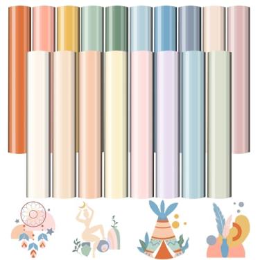 Imagem de Cysincos Vinil De Transferência Térmica Htv Para Camisetas, Roupas, Chapéus, Materiais Artesanato (Estilo Boho)