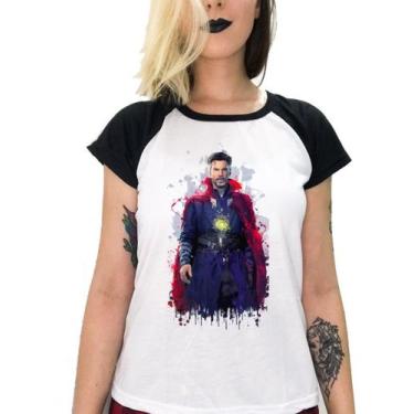 Imagem de Camiseta Raglan Doutor Estranho - Marvel Vingadores Branco M - IMP
