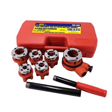 Imagem de HFS (Ratchet Pipe Threader Kit de ferramentas para rosquear tubos de catraca (6 dies)
