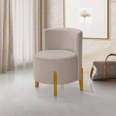 Imagem de Kit 2 Poltronas Virginia Orgânica Retro Bege Redenobre