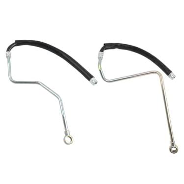 Imagem de MR204353 MR204354 Kit de mangueira do refrigerador de óleo do motor para Mitsubishi Montero 1995-2001 linhas de resfriamento de óleo esquerda direita compatível com 3.0L 3.5L V6