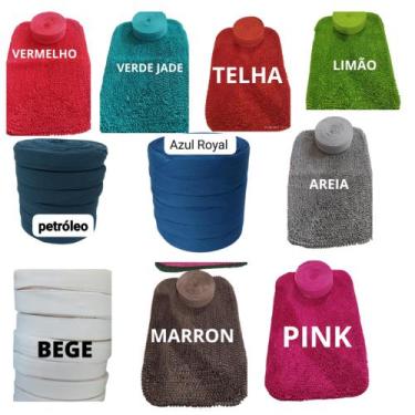 Imagem de Tapete Personalizado de Frufru Para Porta Kit 10 Peças 60X40 Atacado -