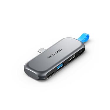 Imagem de VENTION Hub USB para iPad, USB C para USB A/HDMI/USB 3.2/TF Reader, 4K 60Hz, alumínio USB C PD 100W, divisor USB de 10 Gbps para iPad/MacBook/HP/DELL/Laptop