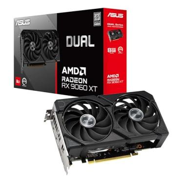 Imagem de ASUS Placa gráfica Dual Radeon™ RX 9060 XT 8GB GDDR6 (PCIe 5.0, HDMI 2.1b, DisplayPort 2.1a, design de 2.5 compartimentos, design de ventilador de tecnologia axial, tecnologia 0dB e mais)