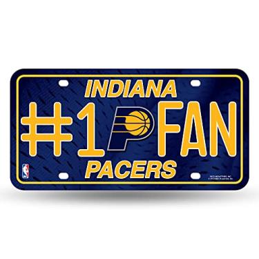 Imagem de Rico Industries Placa de licença de metal número 1 NBA Indiana Pacers