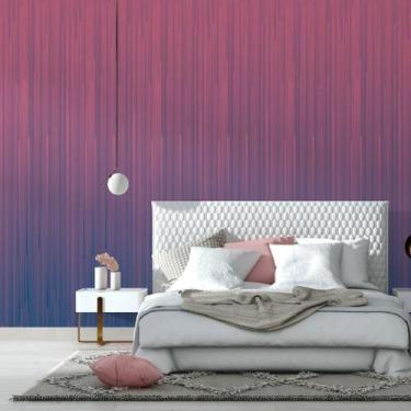 Imagem de Papel De Parede Adesivo Degradê Rosa Azul N014101 RL 0,58x3M - Adesivo