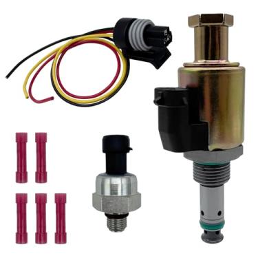 Imagem de ZBDEAL Regulador de pressão de injeção de combustível com sensor de controle ICP F6TZ9F838A 1829856C91 1836412C91 para Ford F250 F350 F450 F550 E350 E450 Excursion