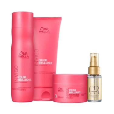 Imagem de Wella Brilliance Sh 250ml + Cond 200ml + Masc 150ml + Oleo 30ml - Well