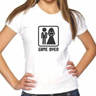 Imagem de Baby Look Game Over - Original Uniformes, P, Branco, Feminino