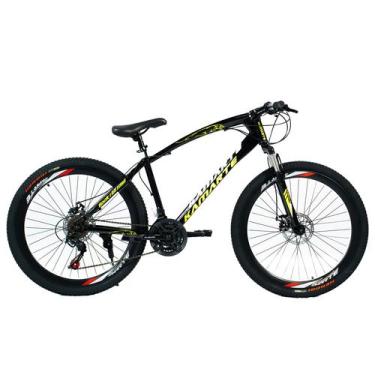 Imagem de Bicicleta Aro 26 Leopard Bike 21V Freio a Disco Preto WCT Fitness