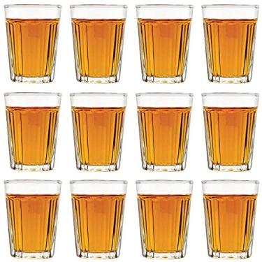 Imagem de Vikko Copos de shot de 42,5 g, conjunto de 12 copos pequenos para bebidas alcoólicas e espirituosas, copos duráveis de barra de tequila para doses de álcool e café expresso (Madelina)
