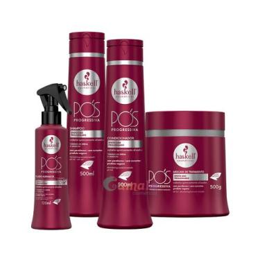 Imagem de kit Haskel Pós Progressiva P/cabelo quimicamente alisado 500 - HASKELL
